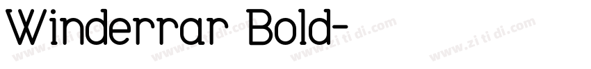 Winderrar Bold字体转换